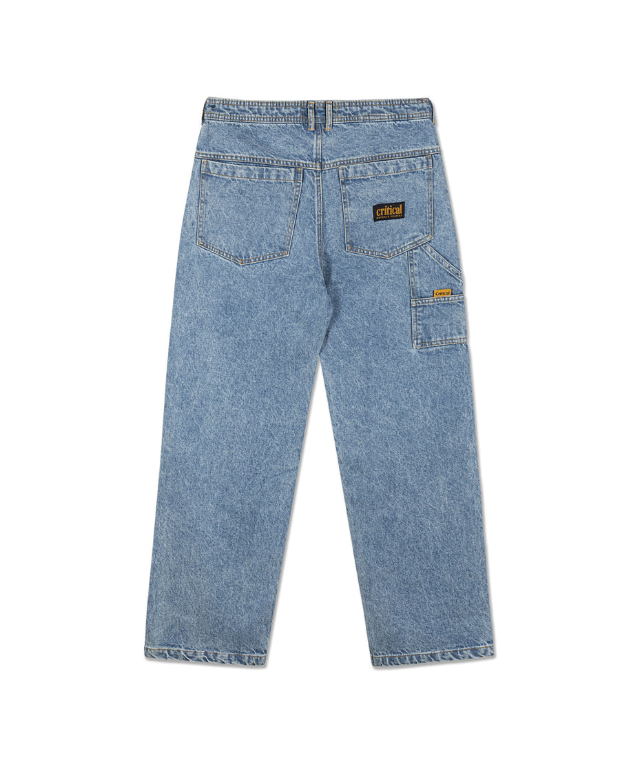 Peaty 5 Pocket Denim Carpenter Jean - Washed Blue