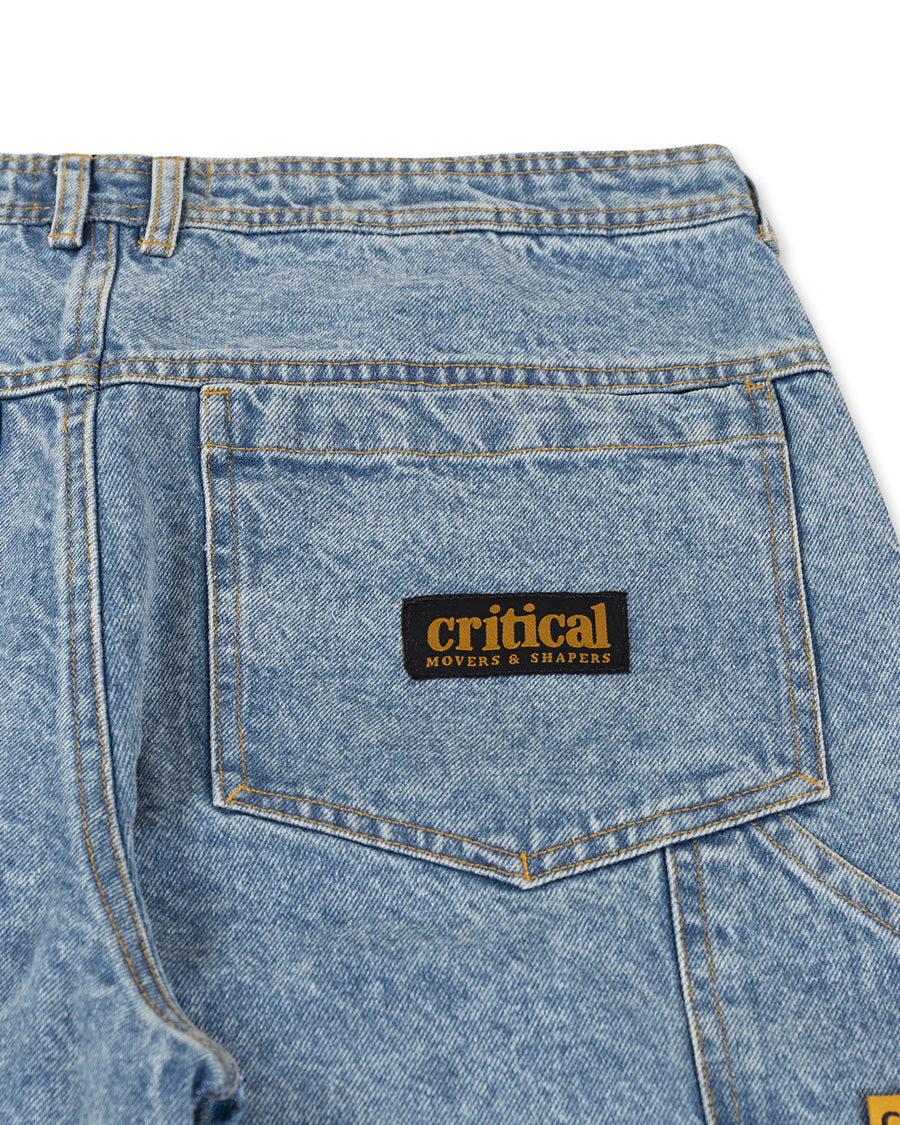 Peaty 5 Pocket Denim Carpenter Jean - Washed Blue