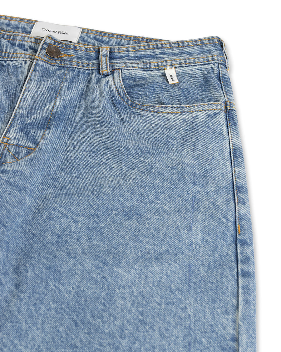 Peaty 5 Pocket Denim Carpenter Jean - Washed Blue