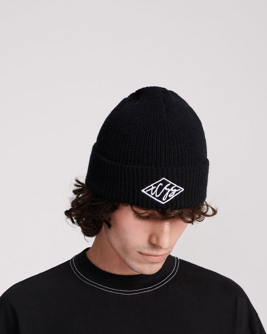 SCRIBBLE BEANIE - BLACK
