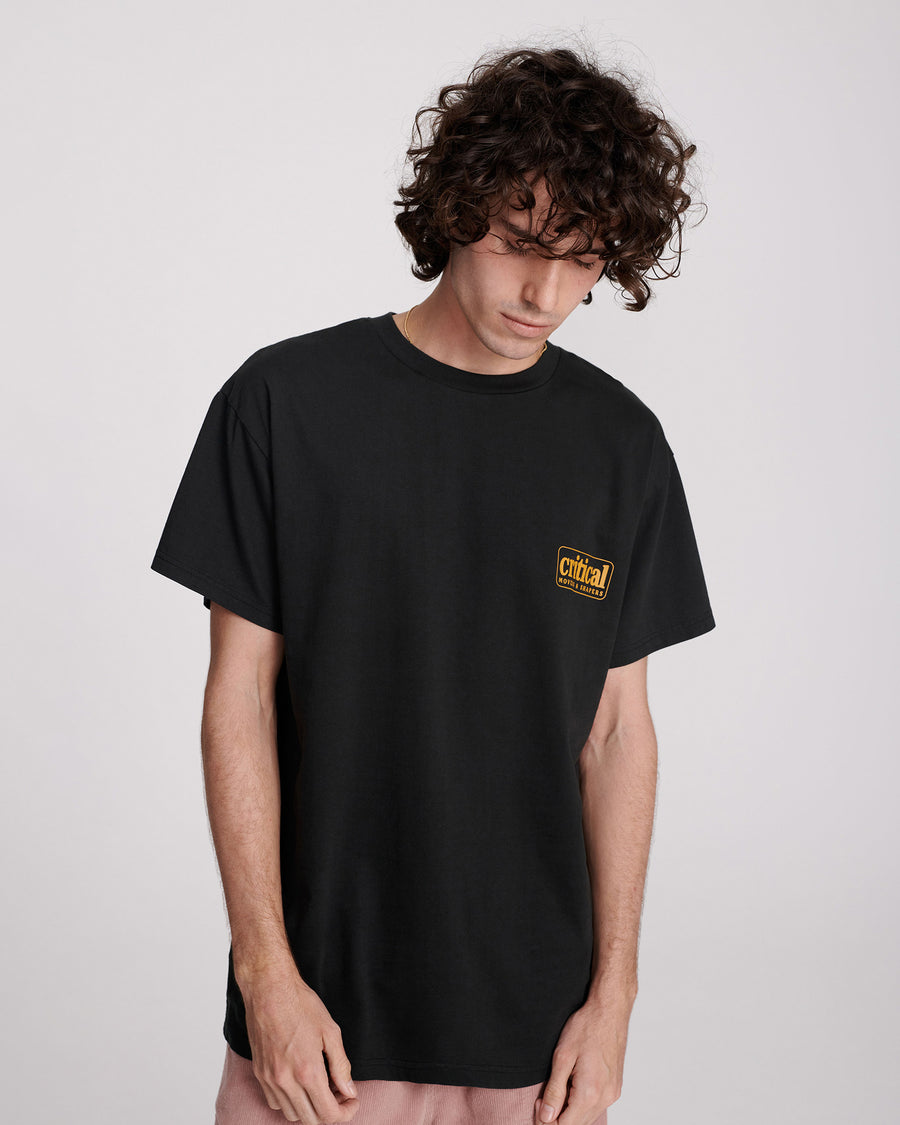 SHAKER TEE - VINTAGE BLACK