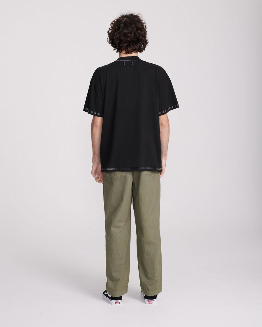 SHAKER POCKET TEE - BLACK