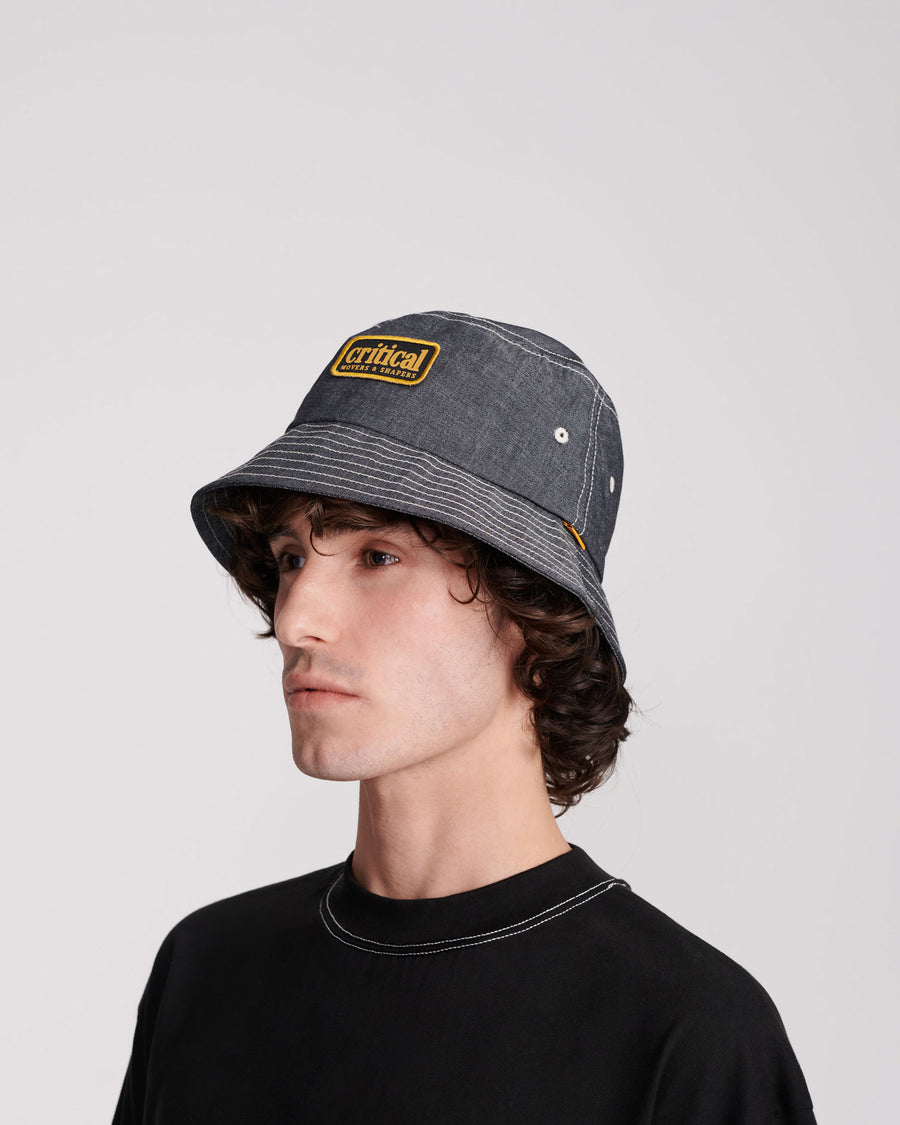 SHAKER BUCKET HAT - BLACK