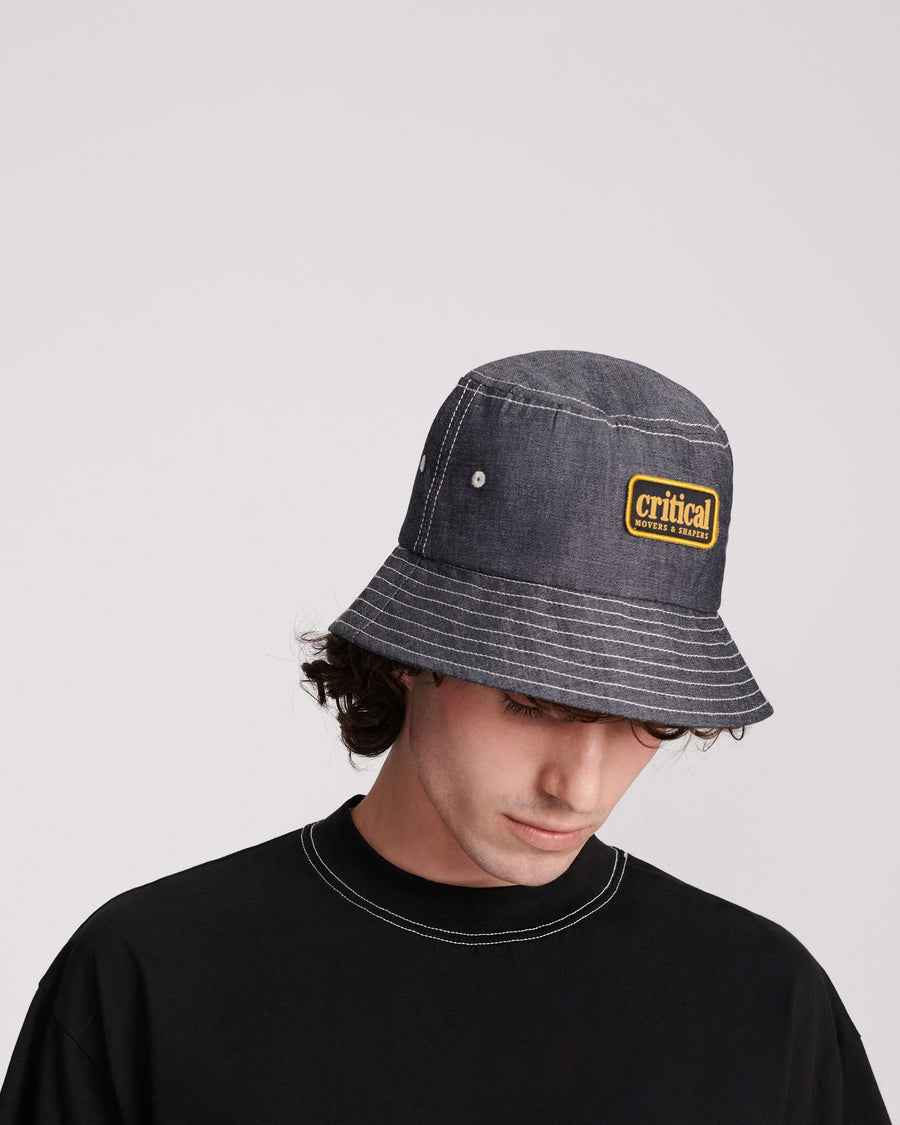 SHAKER BUCKET HAT - BLACK