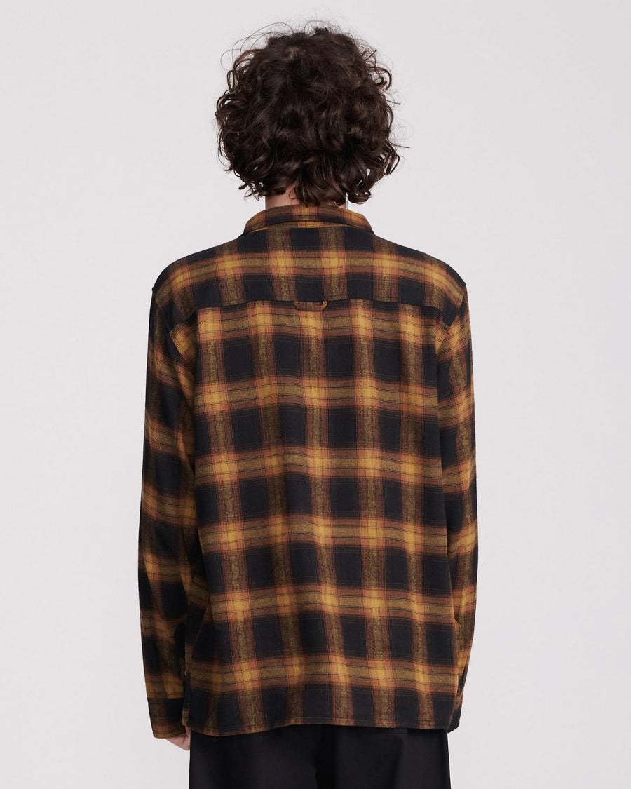 SHIN LONG SLEEVE OVER SHIRT - CAMEL