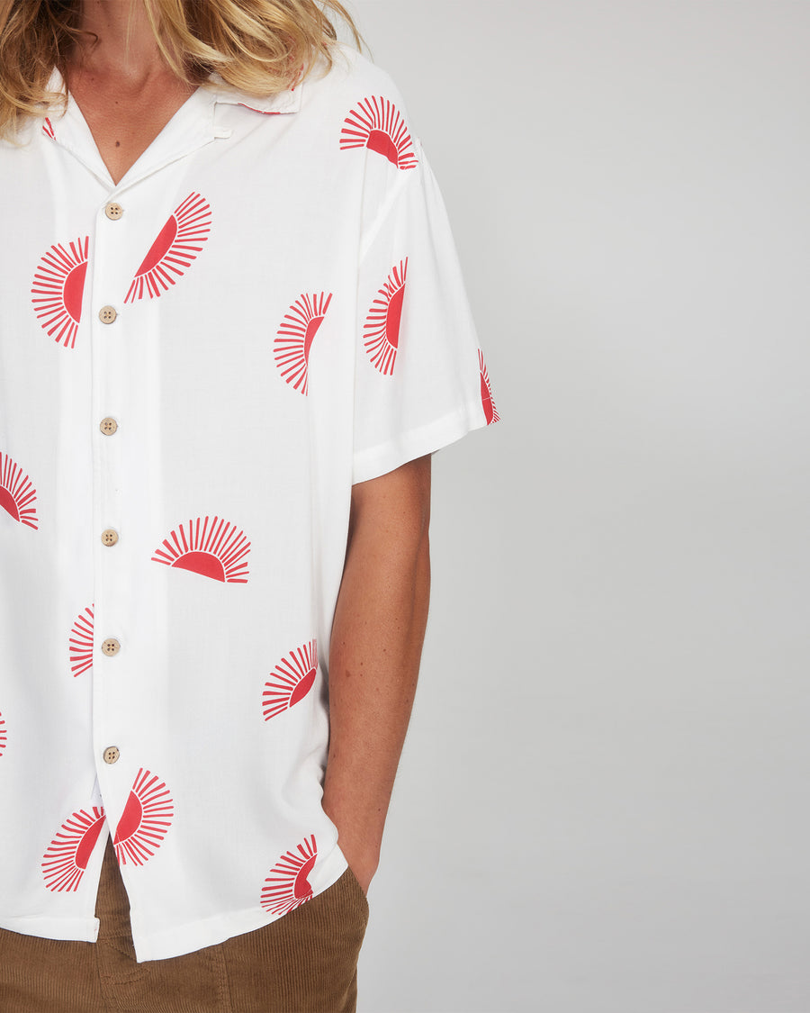 Rising Sun Shirt  - White