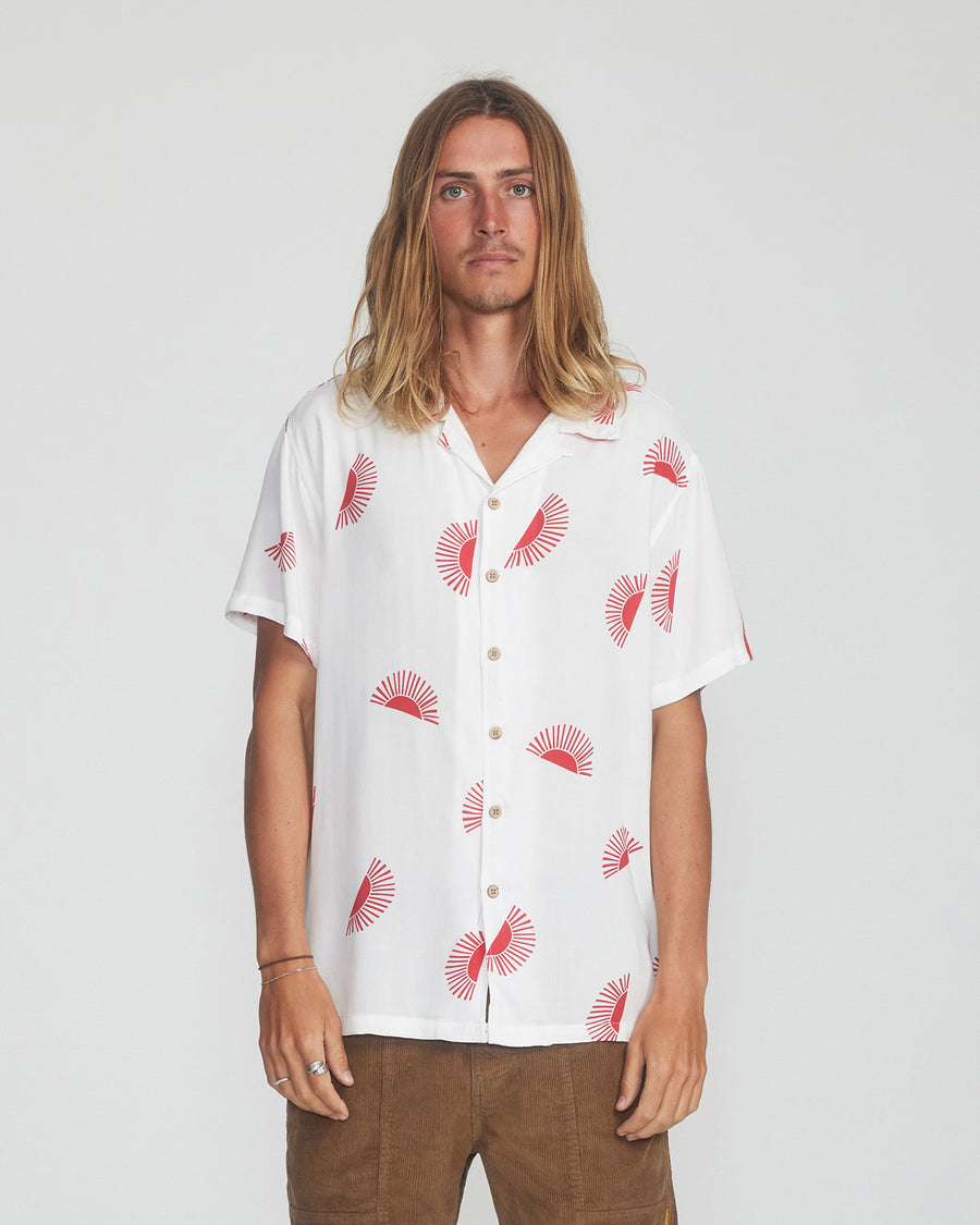 Rising Sun Shirt  - White