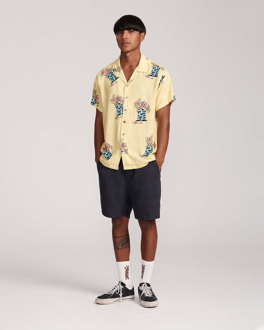 Bunched Resort Shirt - Lemon