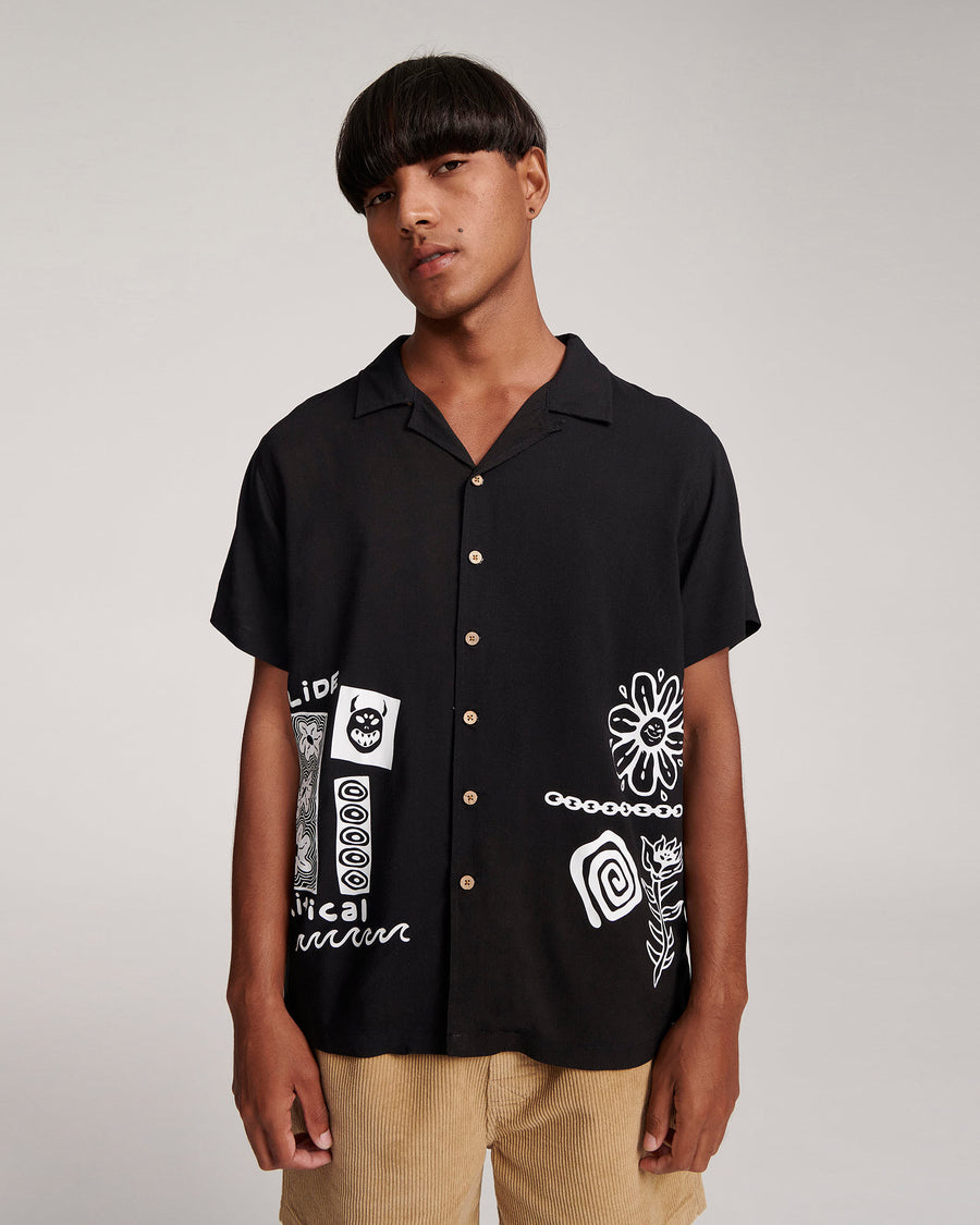 Desire Placement Resort Shirt - Black