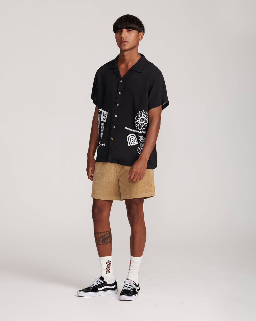 Desire Placement Resort Shirt - Black