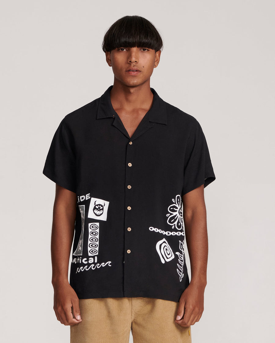 Desire Placement Resort Shirt - Black