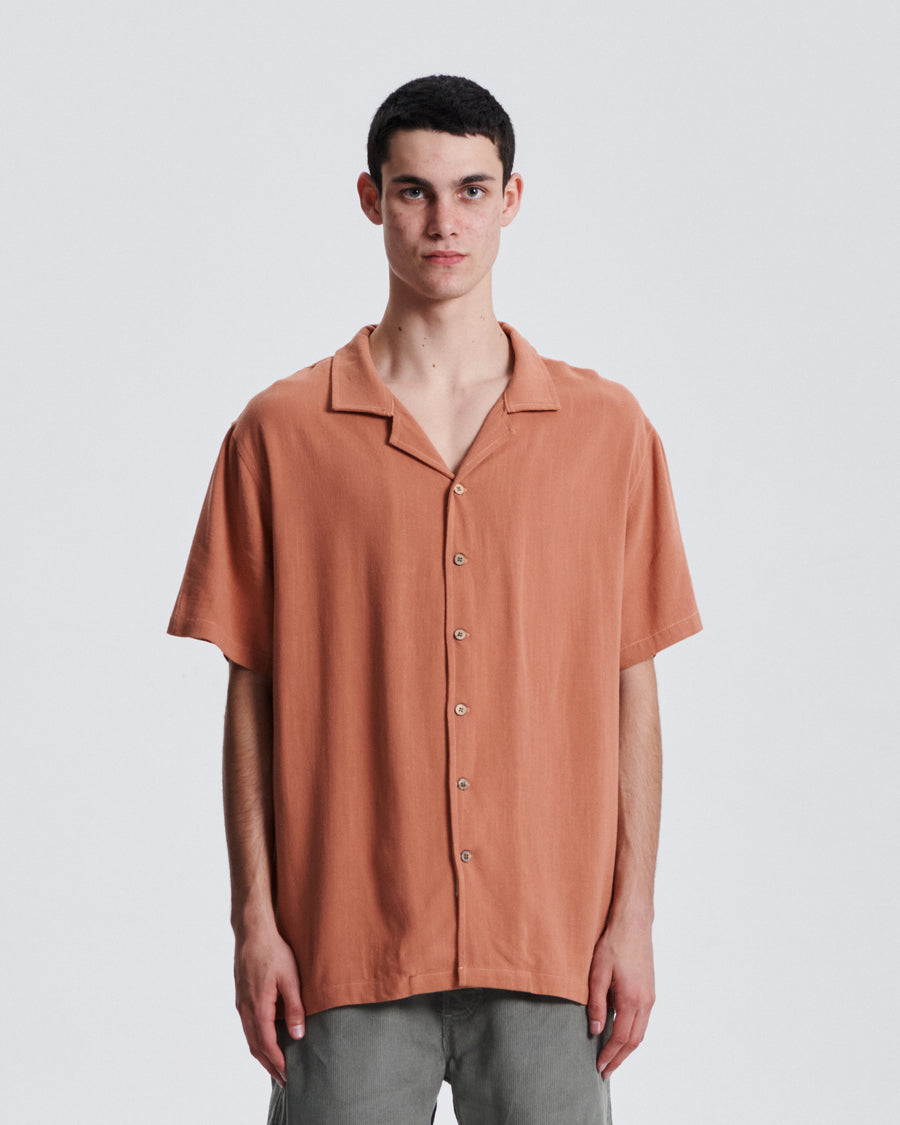 Ernie Resort Shirt - Dark Peach