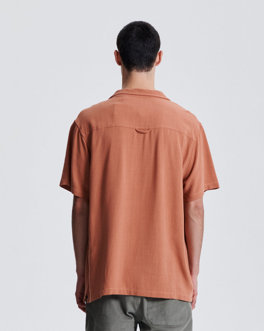 Ernie Resort Shirt - Dark Peach