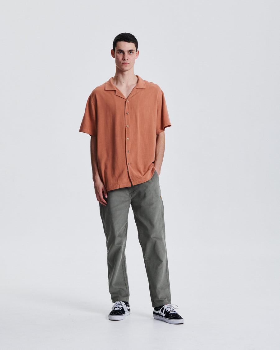 Ernie Resort Shirt - Dark Peach
