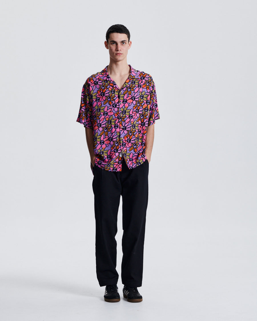 Crazed Jumbo Resort Shirt - Lav