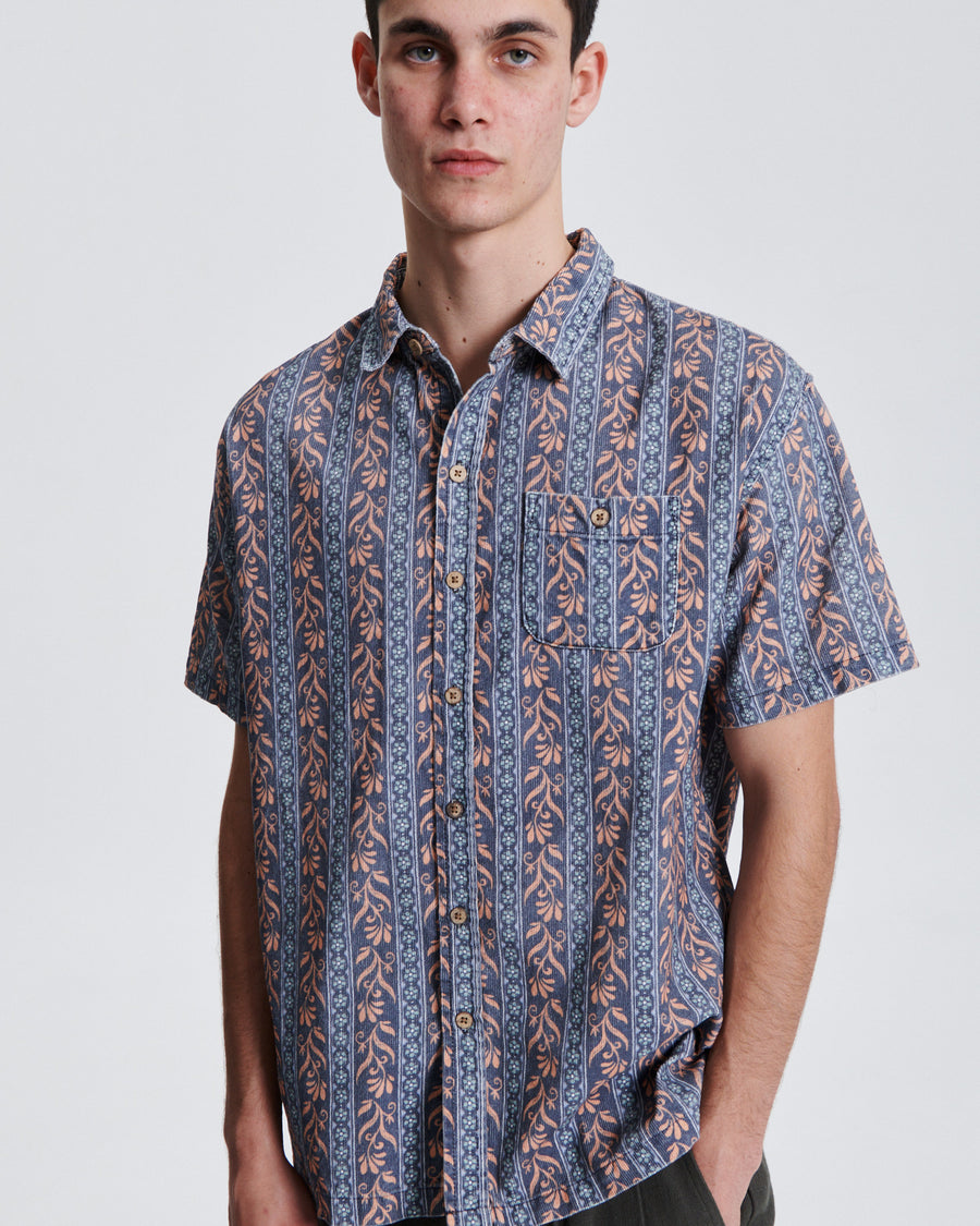 Gravity SS Cord Shirt - Blue