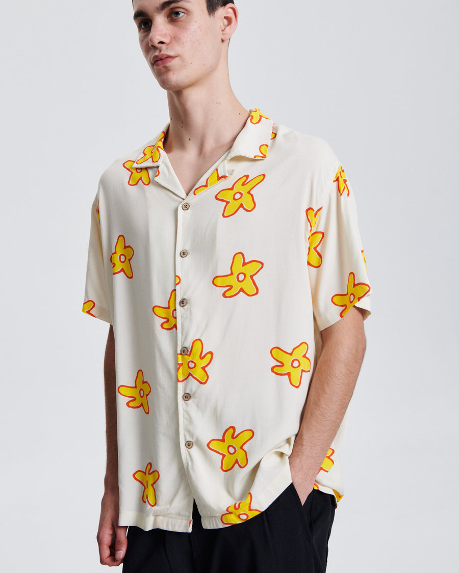 Seeker SS Resort Shirt - White