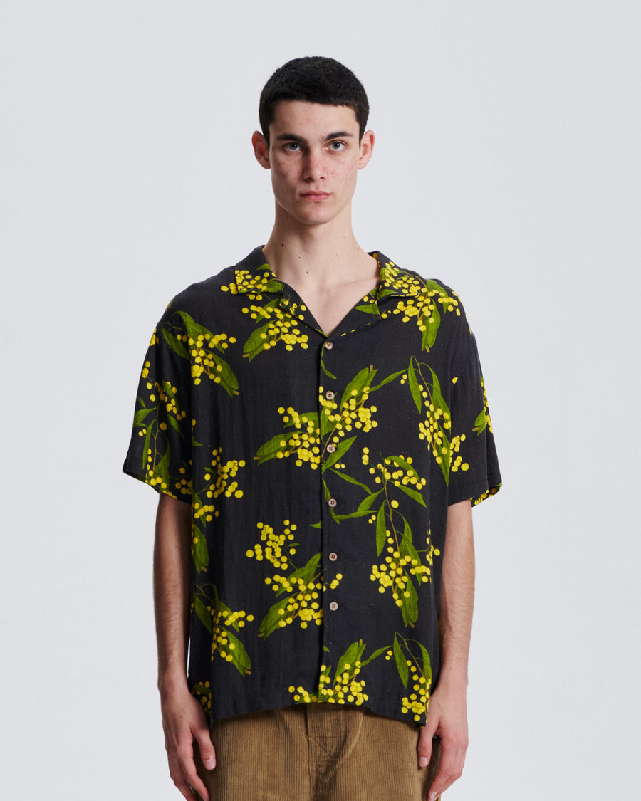 Acacia Linen Shirt - Black