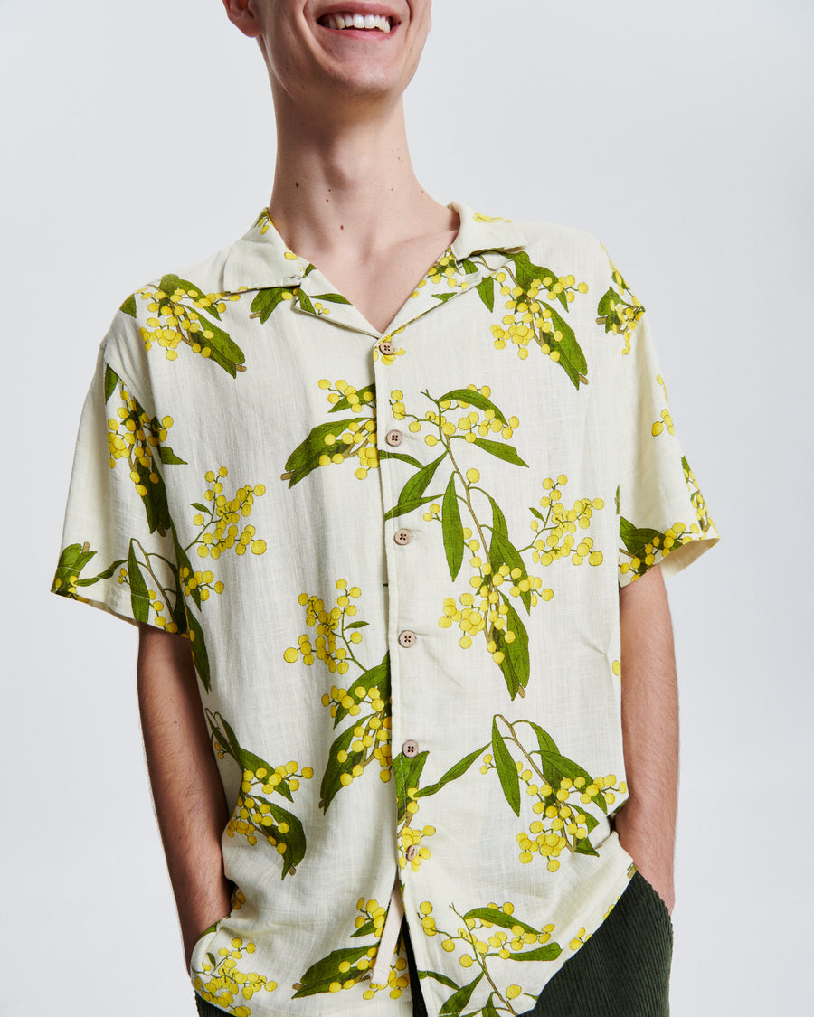 Acacia Linen Shirt - Vintage White