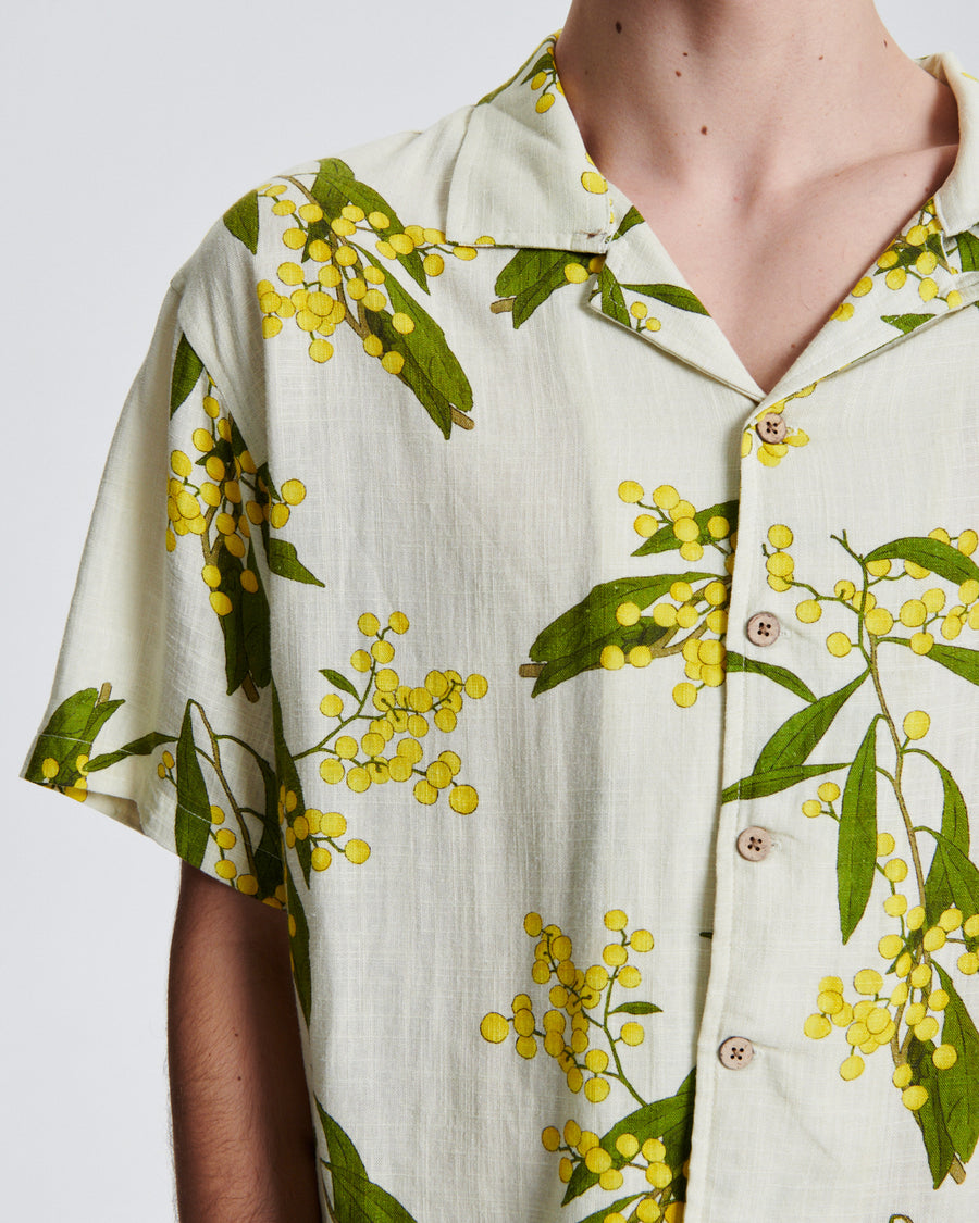 Acacia Linen Shirt - Vintage White