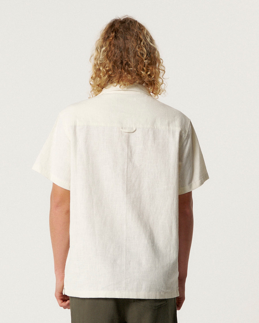 Bouquet Resort Shirt - Vintage White
