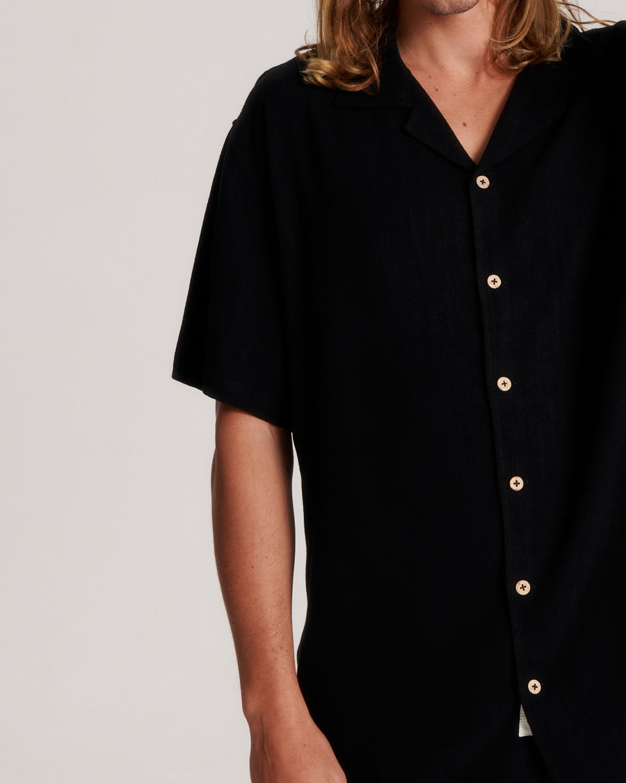 Ernie Resort Shirt - Black