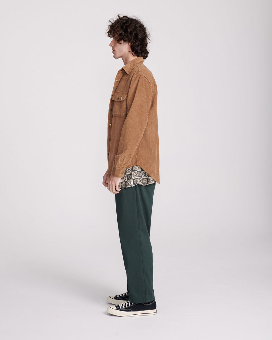 Surface Long Sleeve Overshirt - Camel