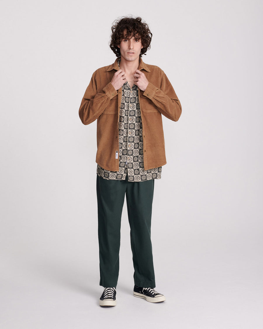 Surface Long Sleeve Overshirt - Camel