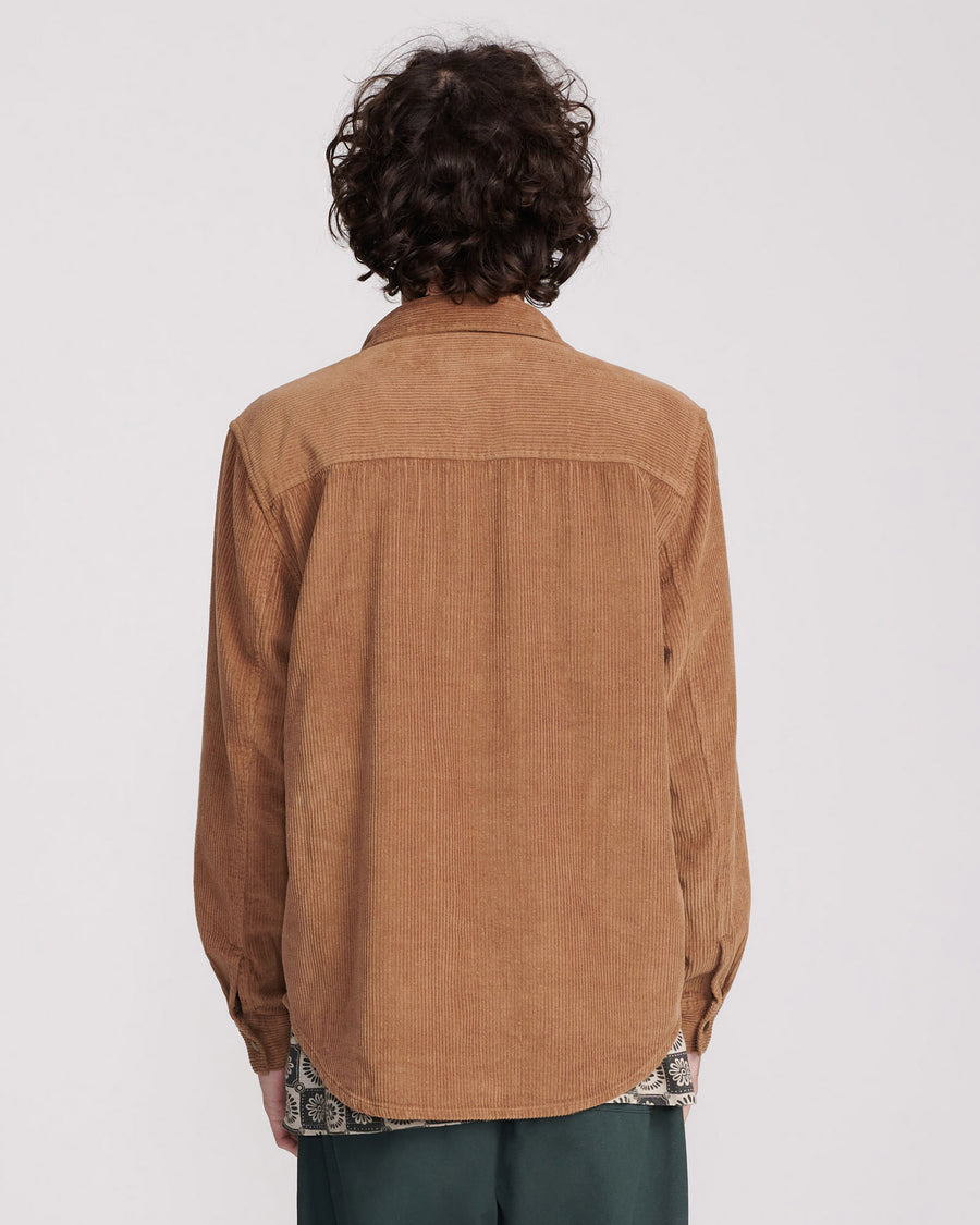 Surface Long Sleeve Overshirt - Camel