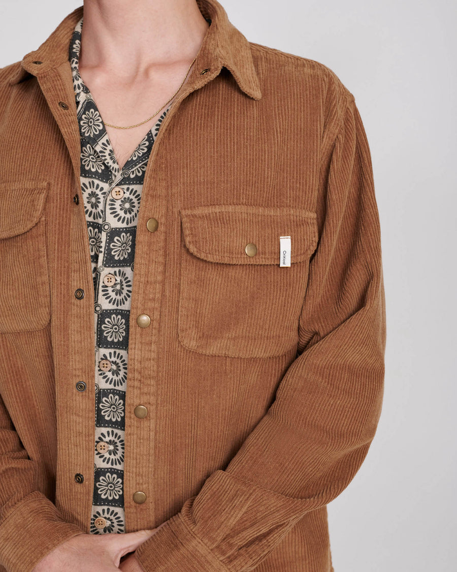 Surface Long Sleeve Overshirt - Camel