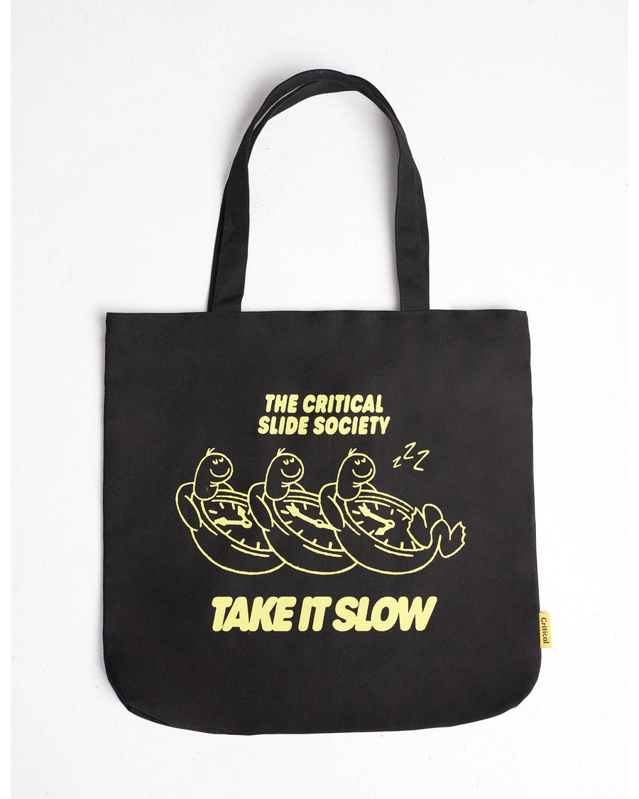 TAKE IT SLOW TOTE - BLACK