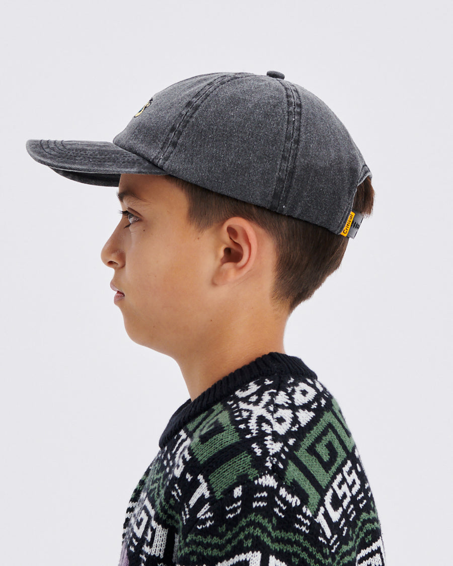 Eyes Kids Cap - Vintage Black