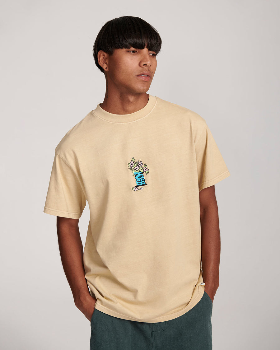 Bunched Tee - Pale Khaki