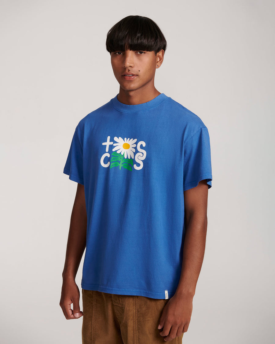 Calen Placement Tee - Cobalt