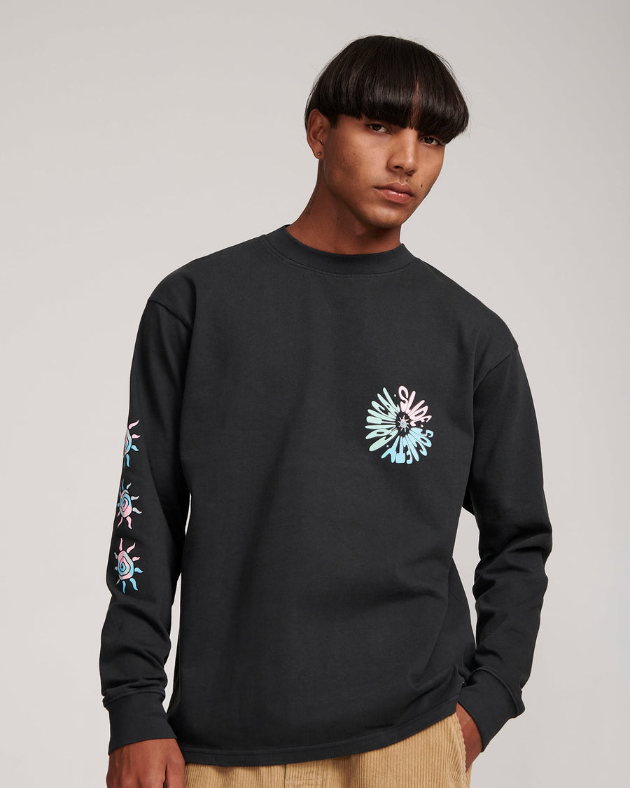 Time Warp Longsleeve Tee - Vintage Black