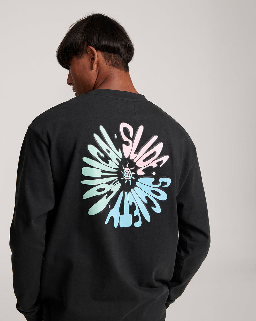 Time Warp Longsleeve Tee - Vintage Black