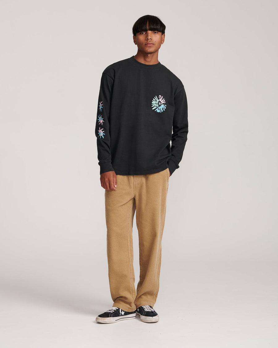 Time Warp Longsleeve Tee - Vintage Black