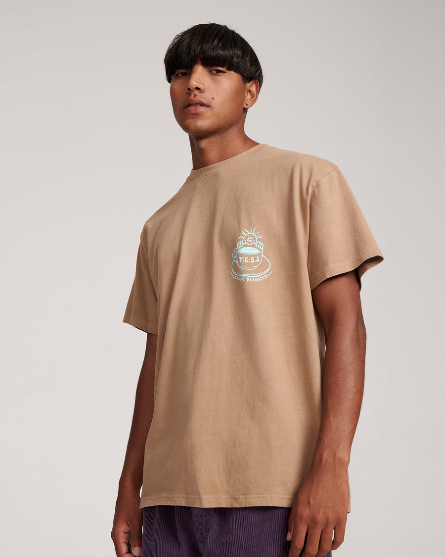Coffee Time Tee - Cinnamon