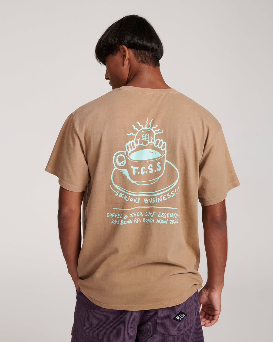 Coffee Time Tee - Cinnamon