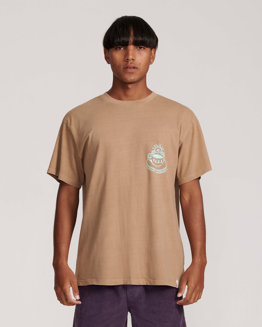 Coffee Time Tee - Cinnamon