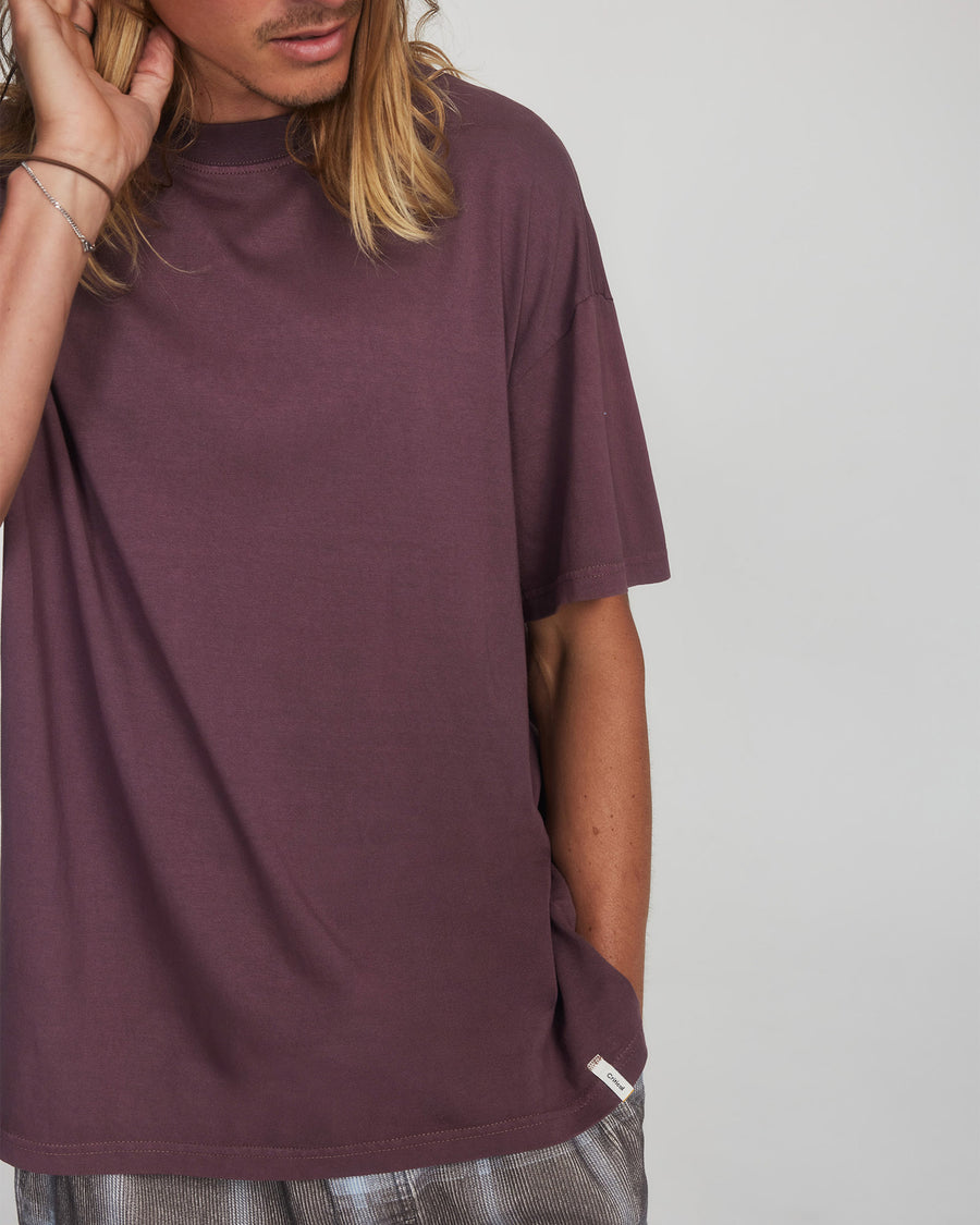 Band Tee - Plum