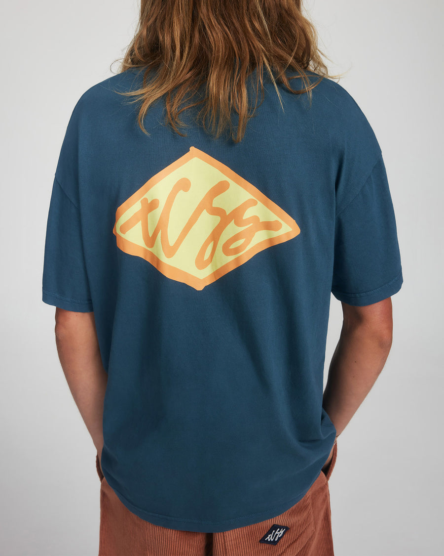 Scribble Tee - Aegean