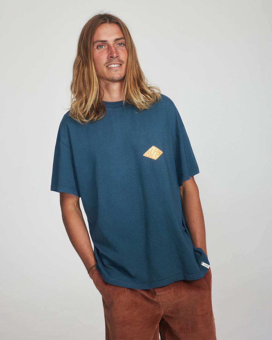 Scribble Tee - Aegean