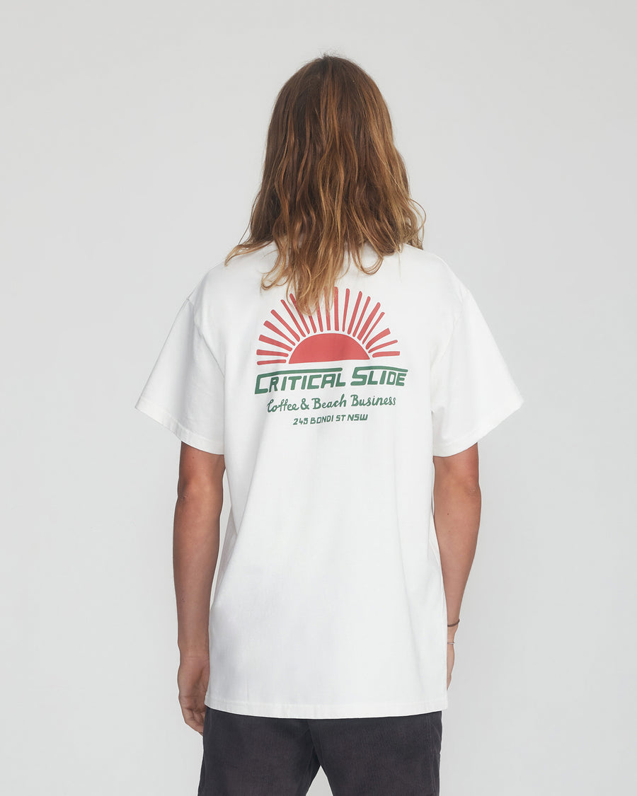 Rising Sun Tee  - Vintage White