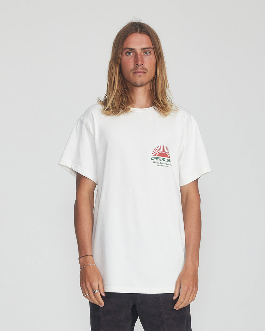 Rising Sun Tee  - Vintage White