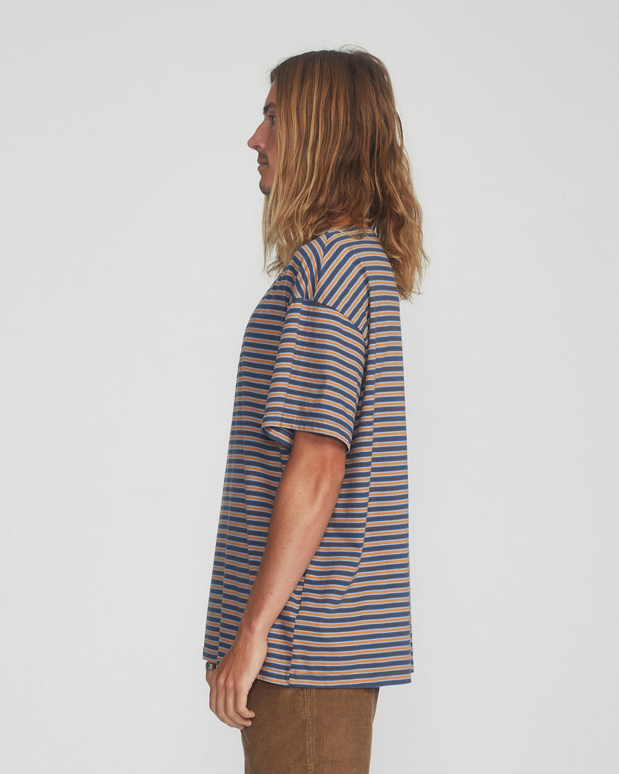 Dune Stripe Tee - Brown