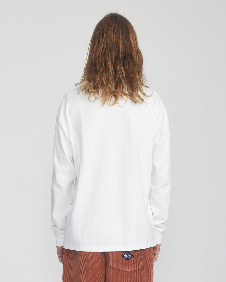 Spinner Long Sleeve Tee - Vintage White