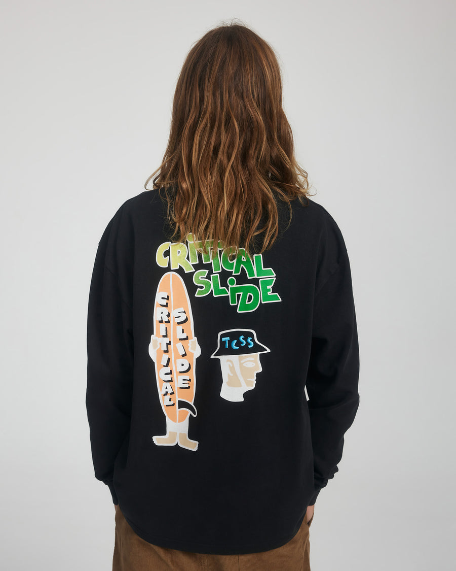 Multi Long Sleeve Tee  - Vintage Black