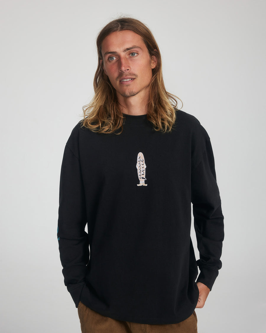 Multi Long Sleeve Tee  - Vintage Black