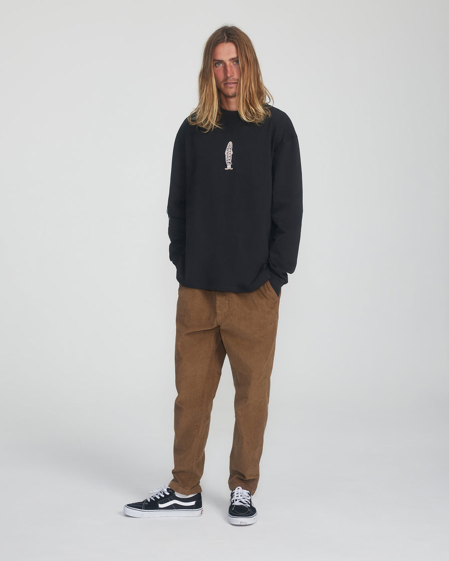Multi Long Sleeve Tee  - Vintage Black
